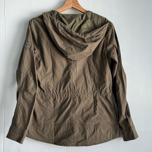 Kuhl Stryka jacket utility jacket olive green size small hooded - Picture 9 of 12
